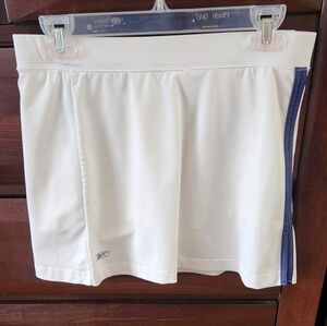 Reebok White and Blue Athletic Skirt Skort pickleball tennis preppy shorts med